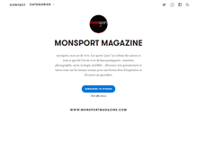 Tablet Screenshot of monsportmagazine.com